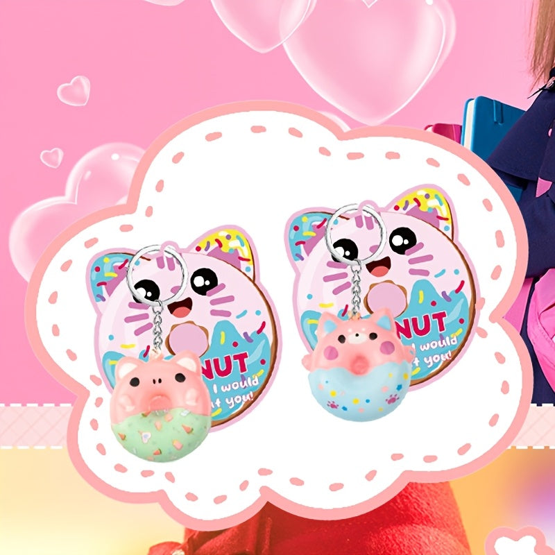 36 Sets Valentines Gift Cards with Scented Dessert Keychains | Cute Stress Relief Keychains, Exchange Gift Prizes for Party, Brand: OUTUS