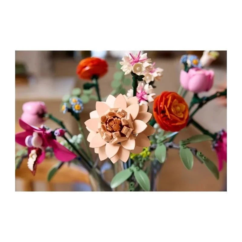 Valentine's Day 749PCS Beautiful fendai  bouquet building 10342 blocks creative home desktop decoration building blocks toys