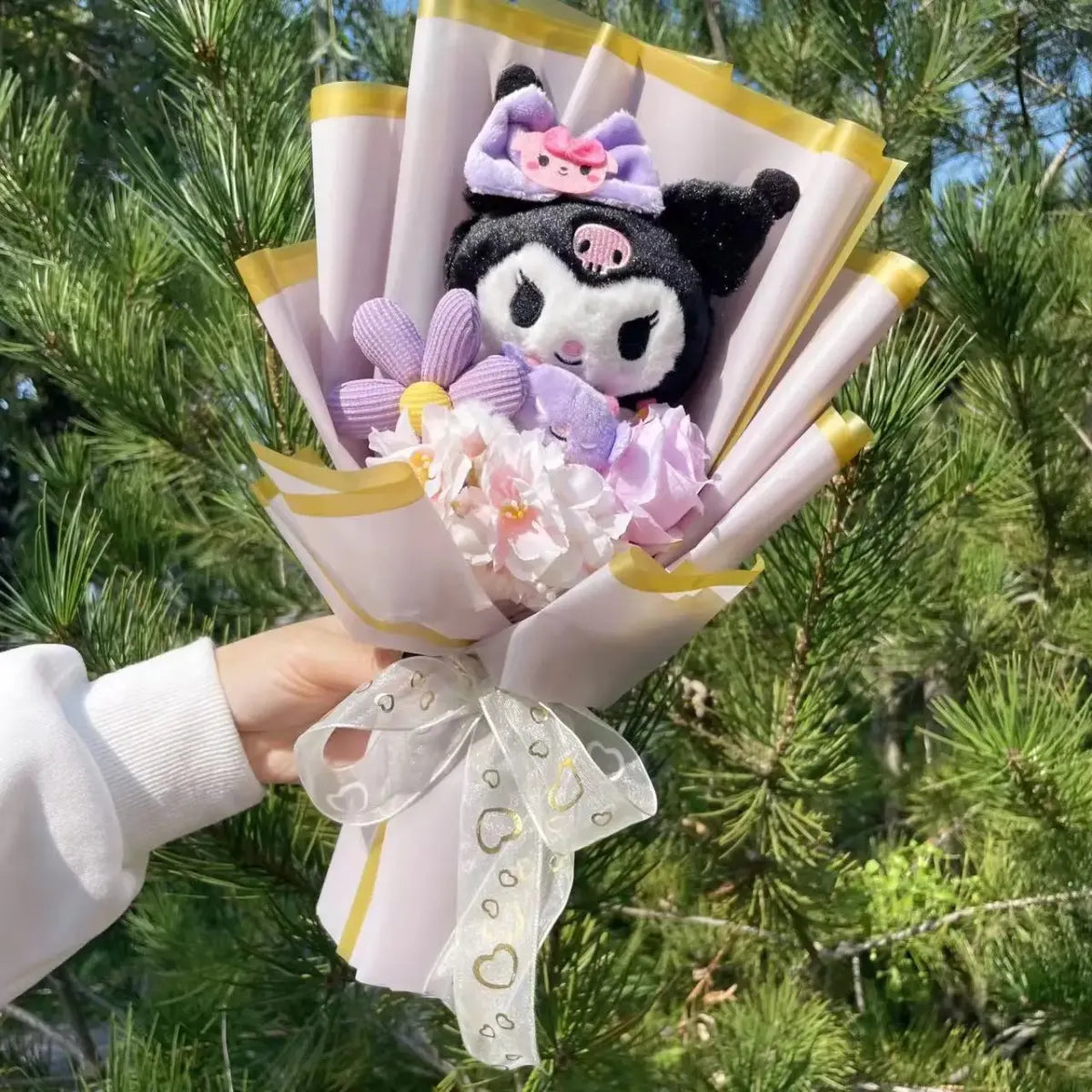 Kawaii My Melody & Hello Kitty Plush Bouquet – Sanrio Gift Flowers